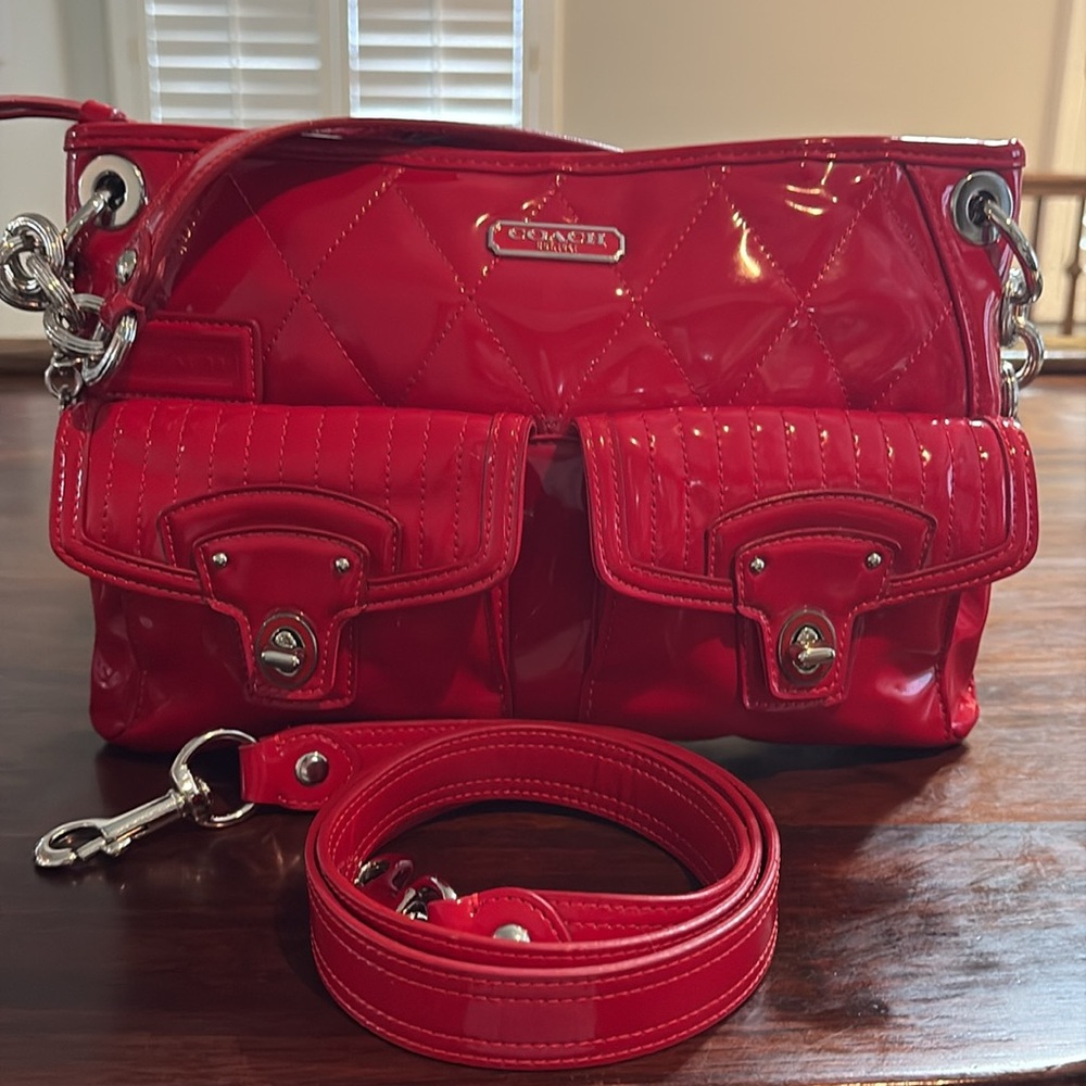 COACH Patent Leather Liquid Gloss Crossbody